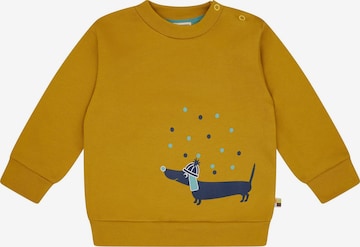 loud + proud Pullover 'Dackel' in Gelb: Vorderseite