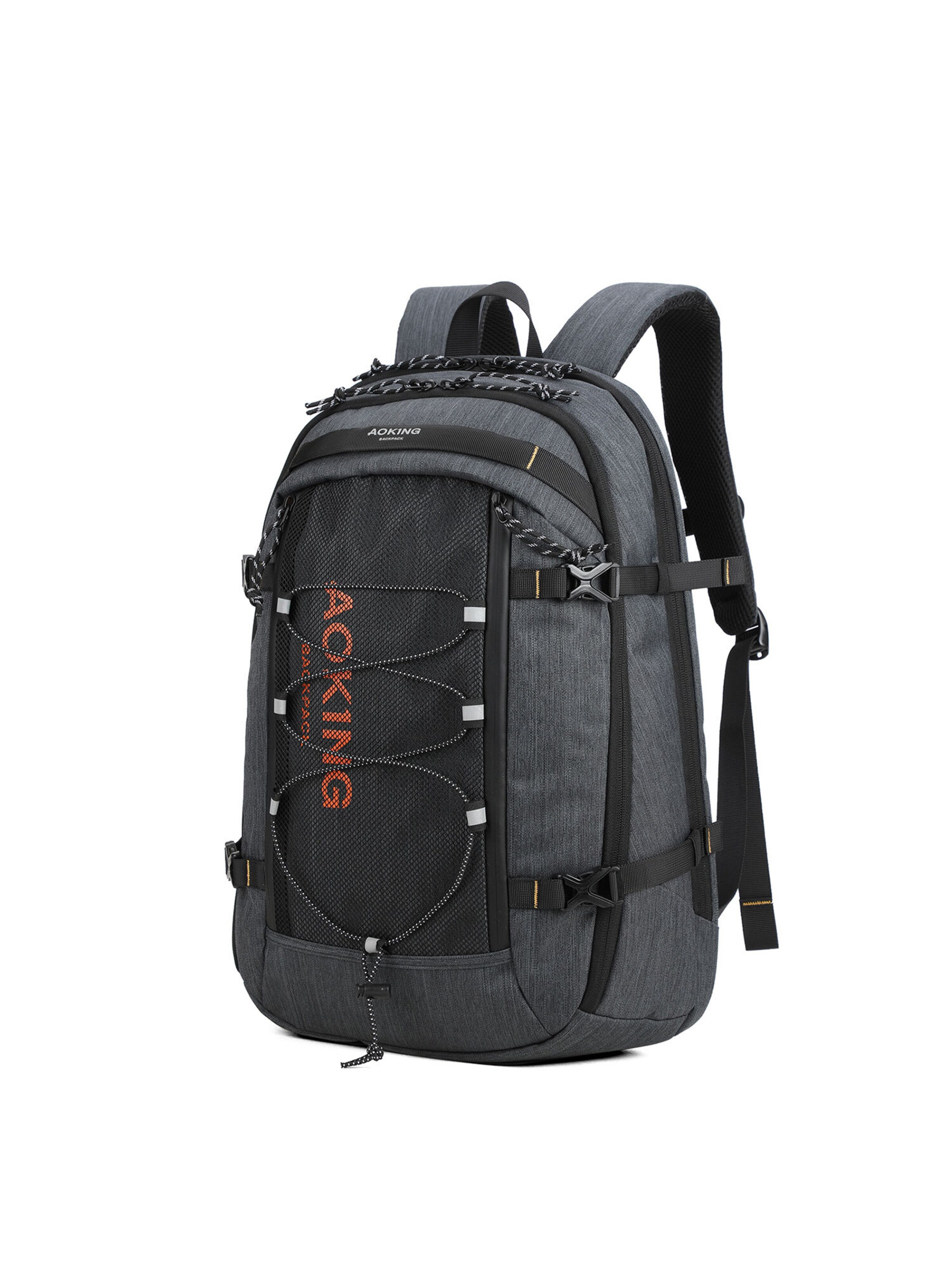 Aoking Rucksack in Grau: Vorderseite
