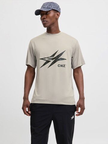 JACK & JONES - Camiseta 'JCOCNZAMSTERDAM' en gris: frente