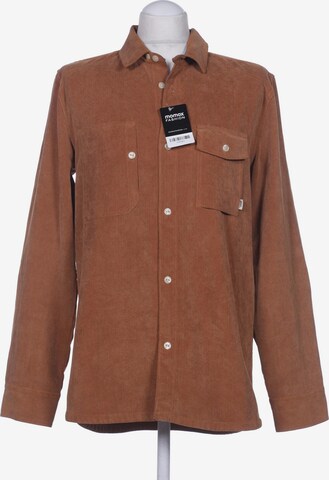 VANS Button Up Shirt in M in Brown: front