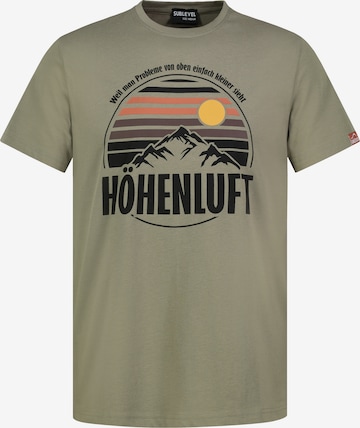 Sublevel T-Shirt in Grün: Vorderseite