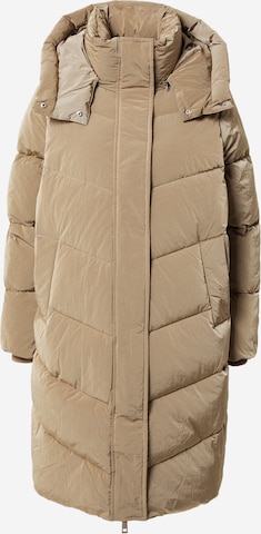 Manteau d’hiver Calvin Klein en beige : devant