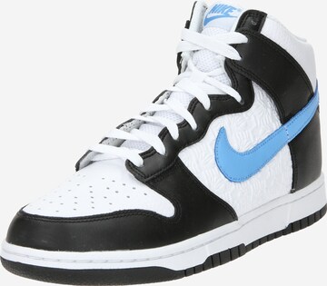 Nike Sportswear Sneakers hoog 'Dunk' in Zwart: voorkant