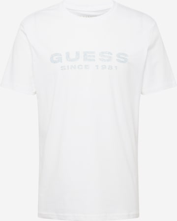 GUESS Μπλουζάκι σε λευκό: μπροστά