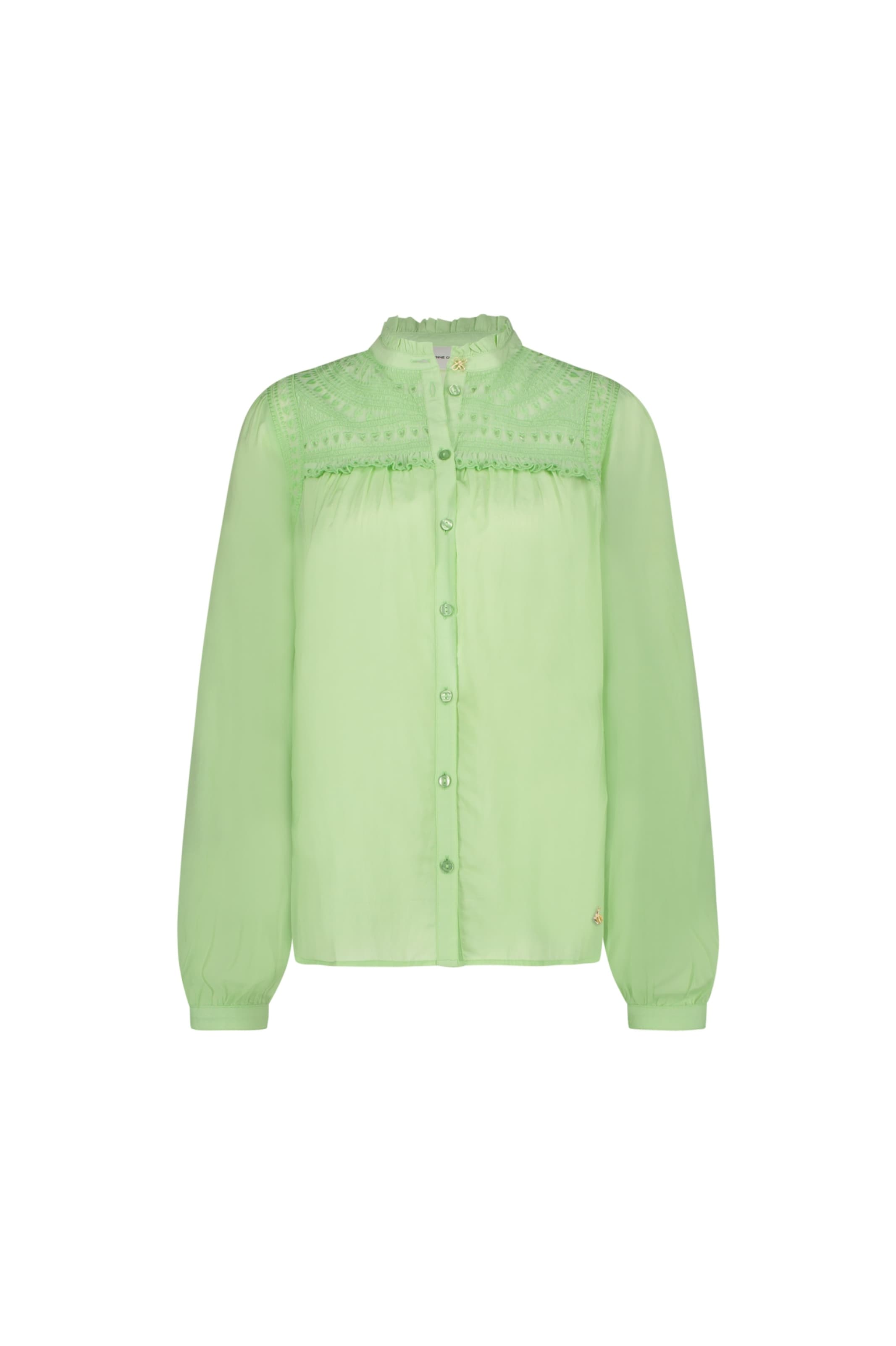 Fabienne Chapot Bluse 'Tootsie' in Grün: Vorderseite