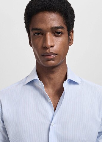 MANGO MAN Slim fit Business Shirt 'Selva' in Blue
