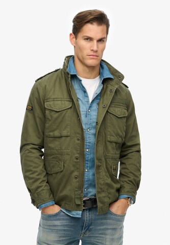 Superdry Tussenjas in Groen: voorkant