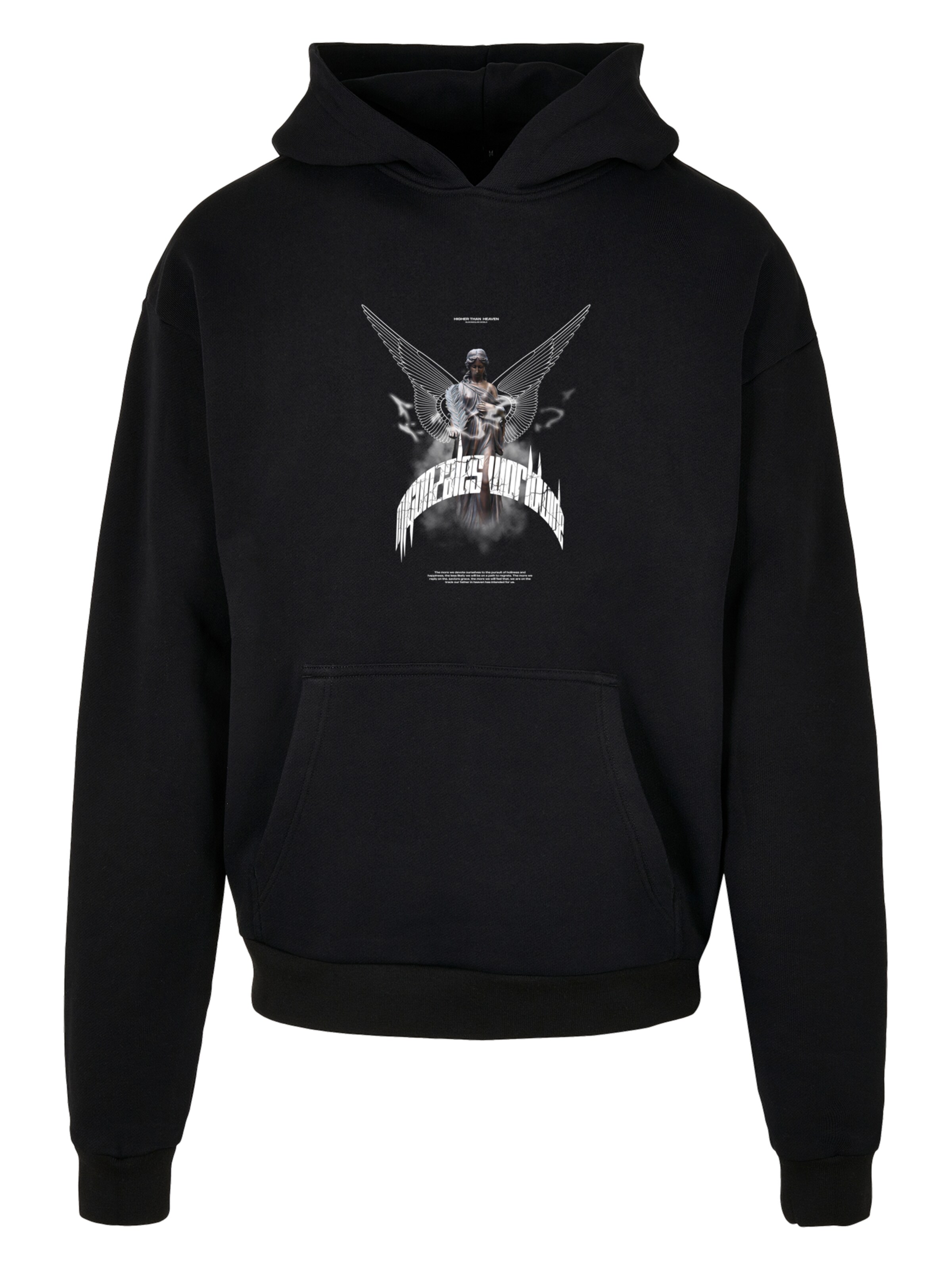 MJ Gonzales Mikina 'Higher Than Heaven' - Čierna: predná strana