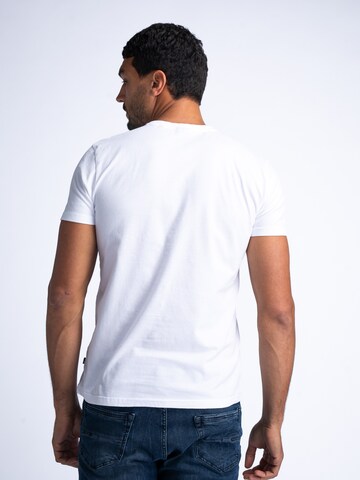 Petrol Industries T-Shirt 'Bonfire' in Weiß