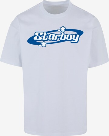 Maglietta 'Starboy 2' di 9N1M SENSE in bianco: frontale