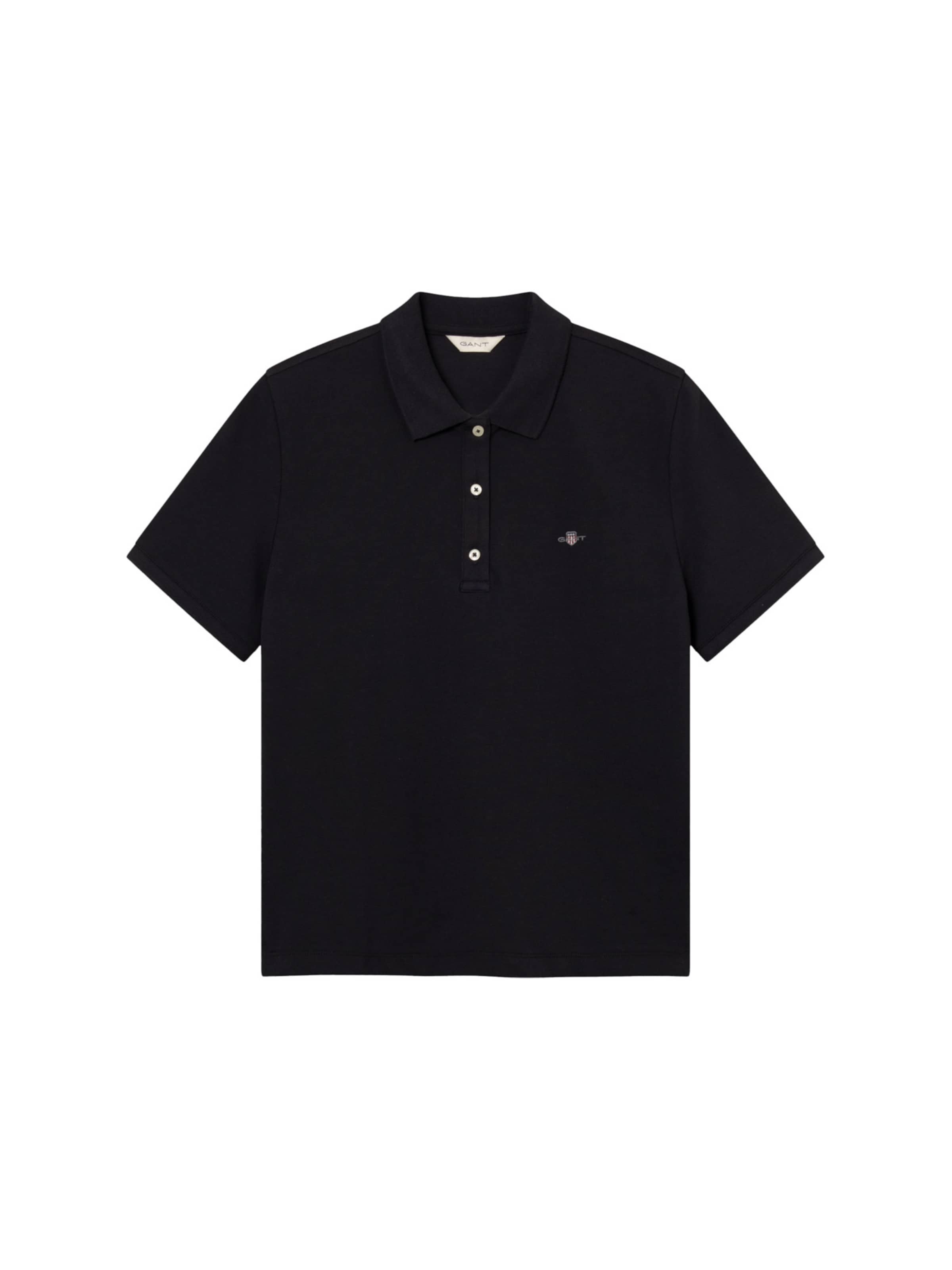 GANT - Camiseta en negro: frente