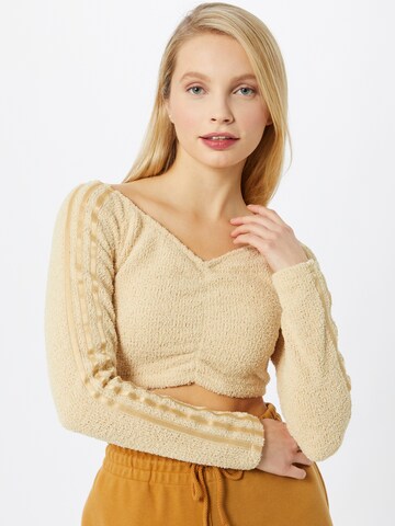 ADIDAS ORIGINALS Sweater in Beige: front