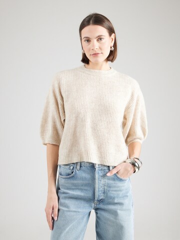Pullover 'Hila Hope' di MSCH COPENHAGEN in beige: frontale