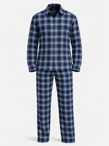 PANTONECLO Pajamas long 'Pantoneclo Men’s Nightwear Set' in Blue: front