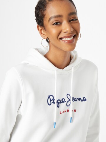 Pepe Jeans - Sudadera 'Calista' en blanco