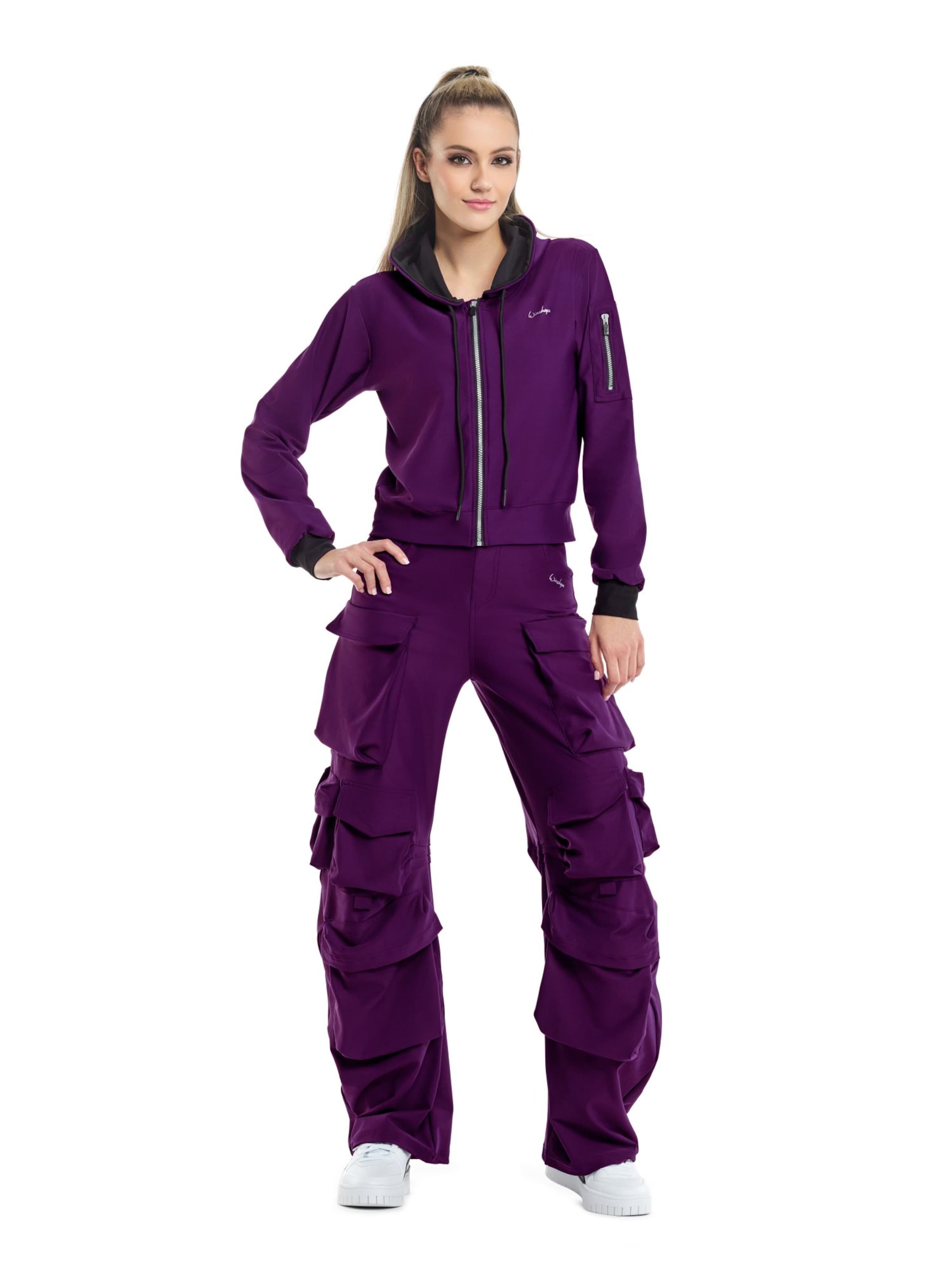 Winshape Αθλητική ζακέτα φούτερ 'J009C' σε λιλά