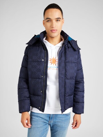 Veste d’hiver GUESS en bleu : devant