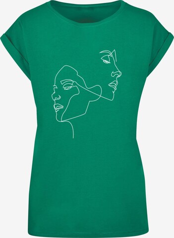 Mister Tee Shirt 'One Line' in Green: front