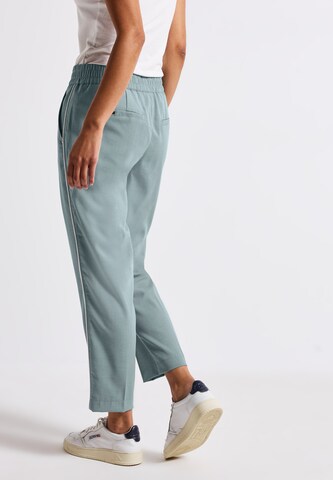 STREET ONE Slimfit Bügelfaltenhose in Blau