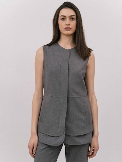 4TAILORS Chaleco en gris, Vista del producto