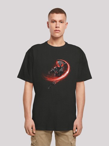 T-Shirt 'DC Comics Aquaman Black Manta Flash' F4NT4STIC en noir : devant