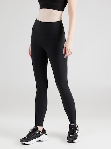 RVCA Skinny Sportovní kalhoty 'VA ESSENTIAL' – černá: přední strana