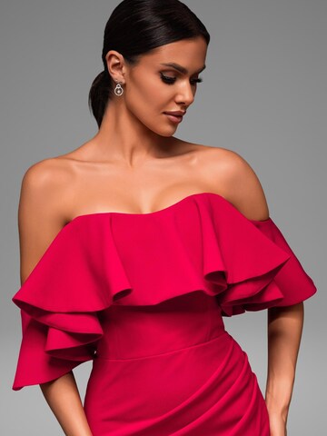 Ombre Evening dress in Red