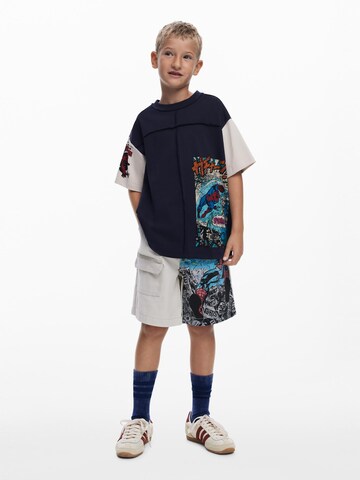 Desigual Тениска 'Spiderman™ Comic' в синьо: отпред
