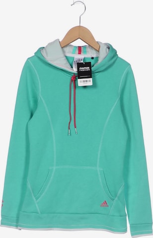 ADIDAS PERFORMANCE Sweatshirt & Zip-Up Hoodie in XS in Green: front