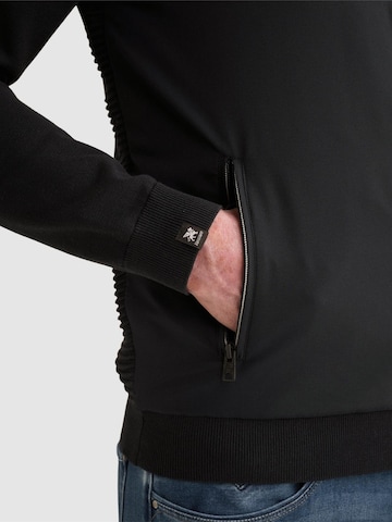 VANGUARD - Cárdigan 'Cardigan in cotton/modal with zipper closure' en azul