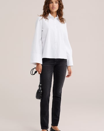 WE Fashion - Slimfit Vaquero en negro