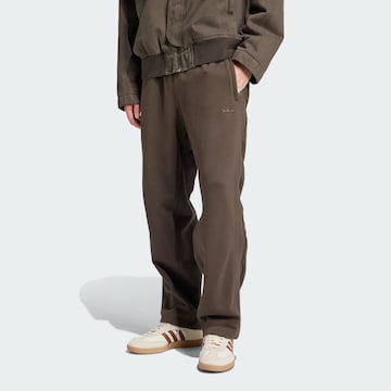 ADIDAS ORIGINALS Loose fit Trousers 'Premium Essentials' in Brown: front