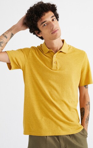 Thinking MU T-Shirt ' Hemp Polo ' in Gelb