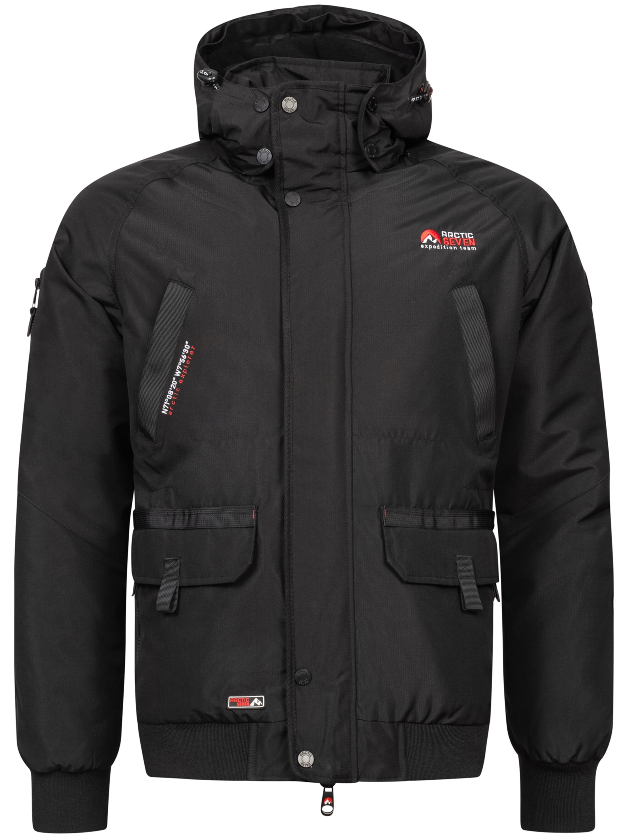 Arctic Seven Winter jacket 'Arthuro' in Black