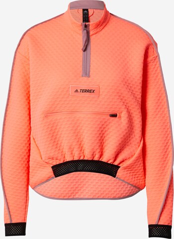 Sweat de sport ADIDAS TERREX en orange : devant