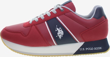 U.S. POLO ASSN. Sneakers laag in Rood: voorkant