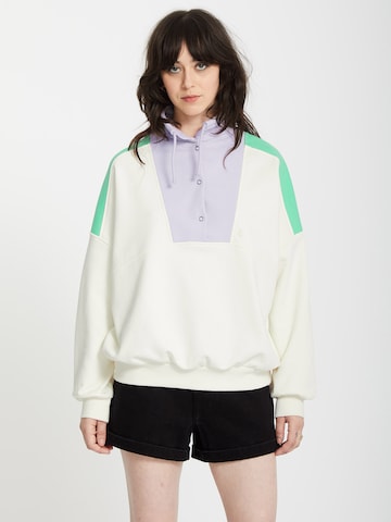 Volcom Sweatshirt 'Reetrostone' in Beige: Vorderseite