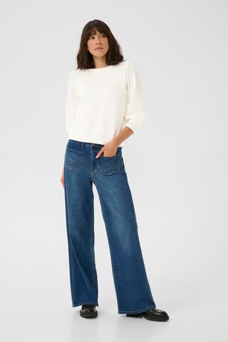 Pull-over Kaffe en blanc
