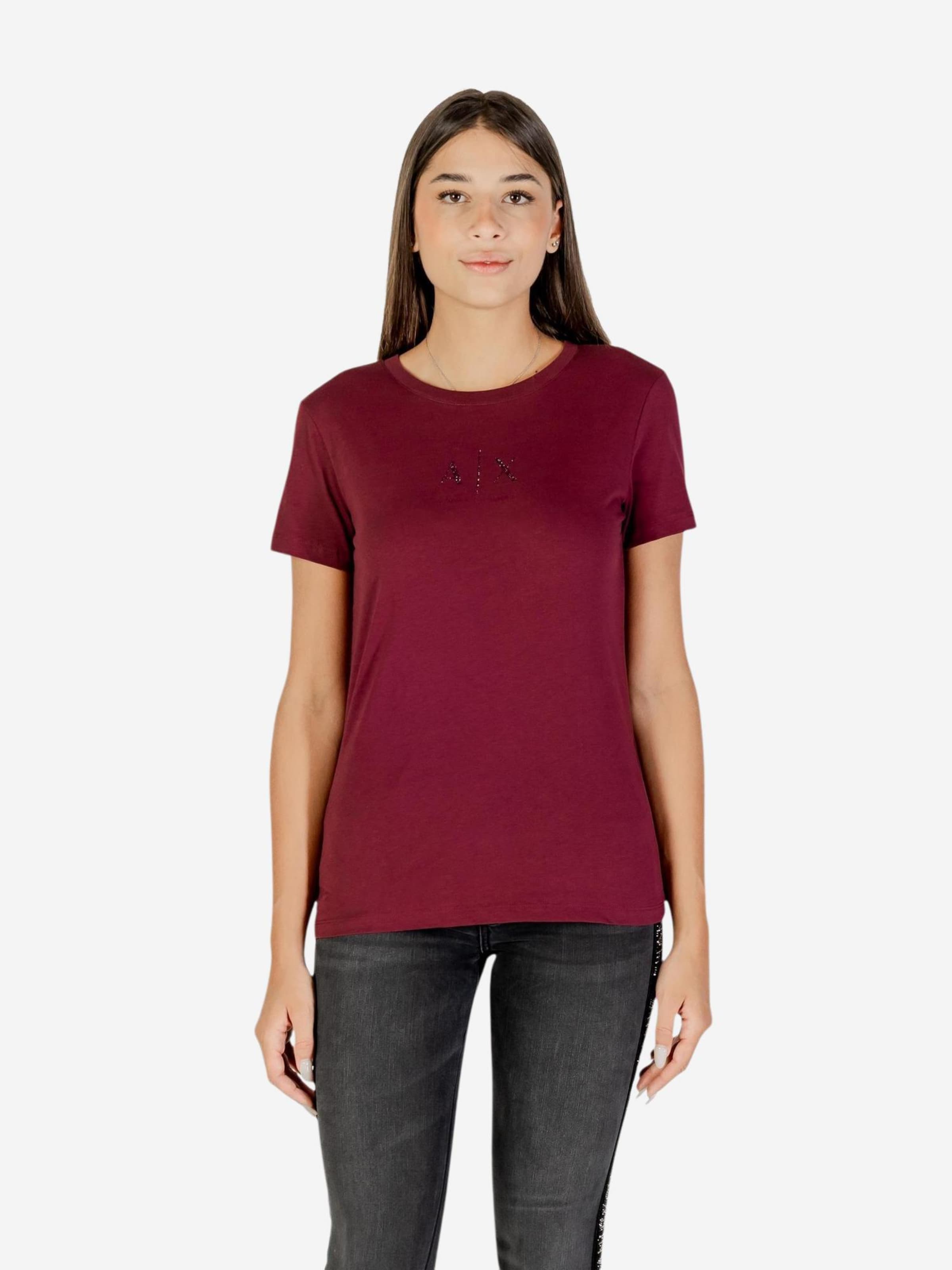 Maglietta 'XW001459 AF10356' di ARMANI EXCHANGE in rosso: frontale