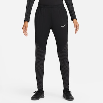 NIKE Slim fit Workout Pants 'Strike' in Black: front