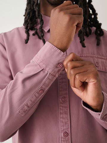 Next Средняя посадка Рубашка в Ярко-розовый