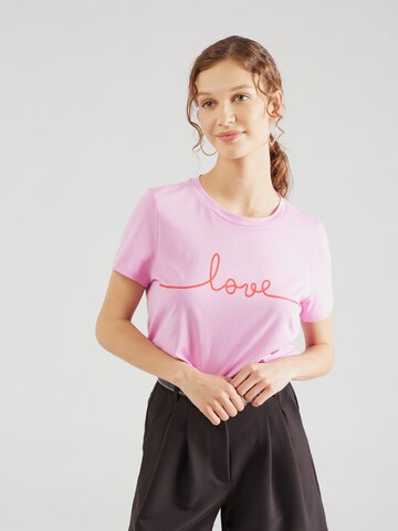 T-shirt 'KAMI' VERO MODA en rose : devant