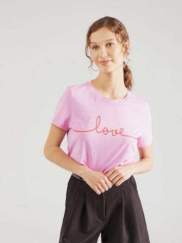VERO MODA T-Shirt 'KAMI' in Pink: predná strana