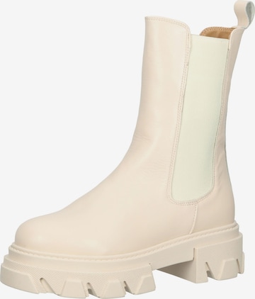 LAZAMANI Chelsea Boots in Beige: front
