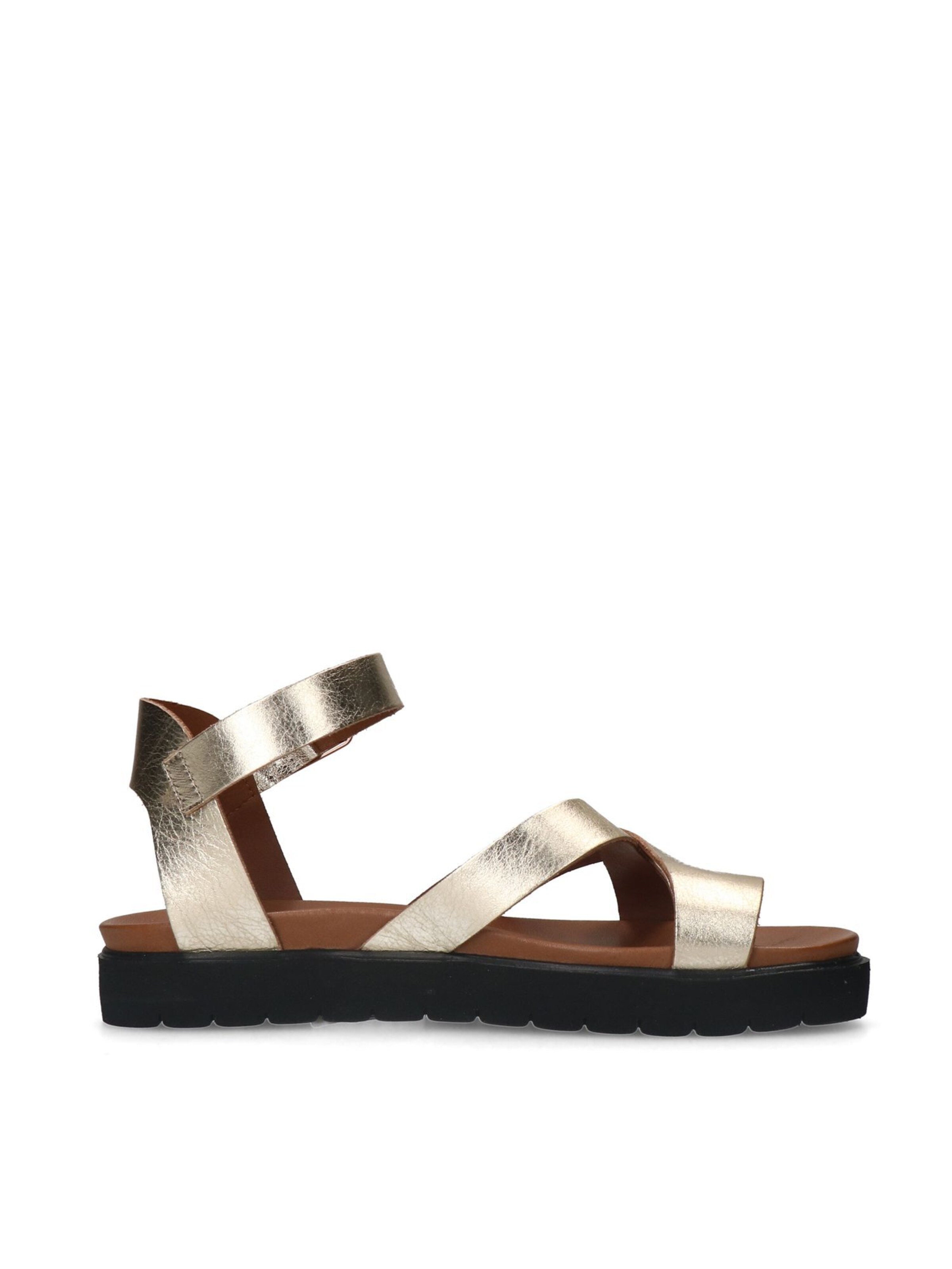 MANFIELD Teenslipper in Goud