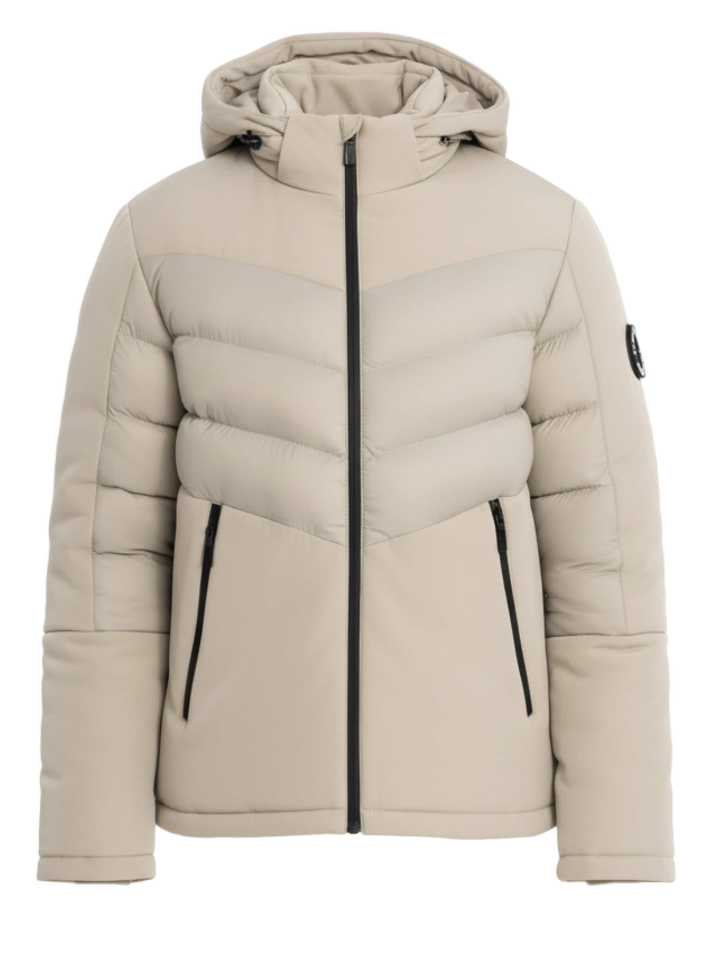 Ombre Weatherproof jacket in Beige: front