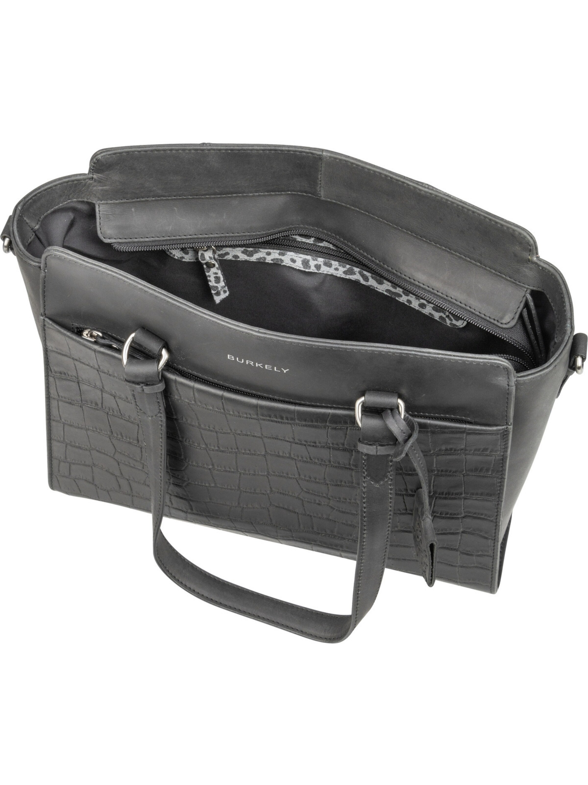 Frauen Taschen & Rucksäcke Burkely Handtasche ' Croco Caia Handbag S 0073 ' in Graphit - VN23183