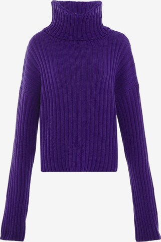 Pull-over Libbi en violet : devant