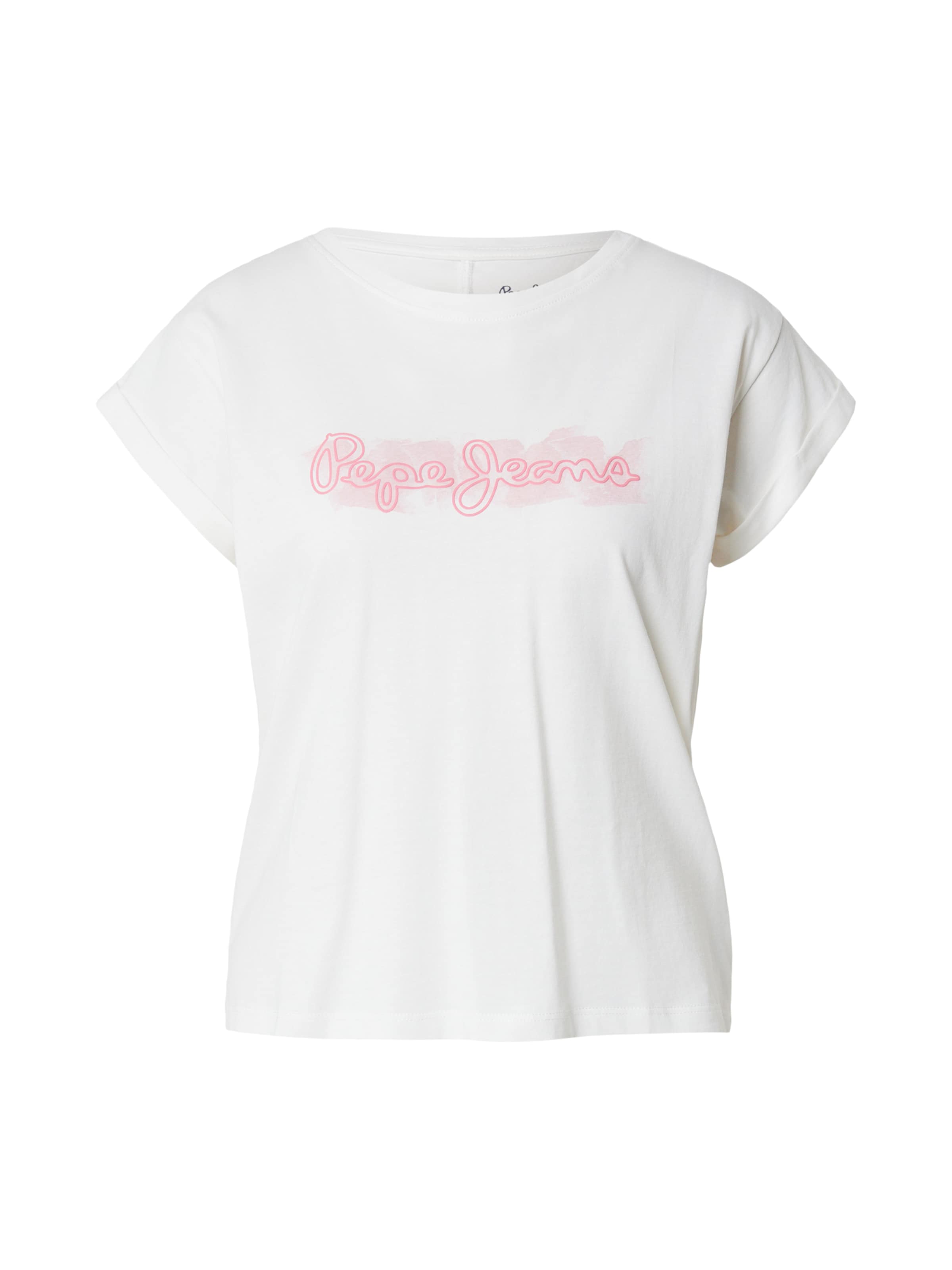 Tricou de la Pepe Jeans pe alb: față