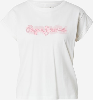 Tricou de la Pepe Jeans pe alb: față